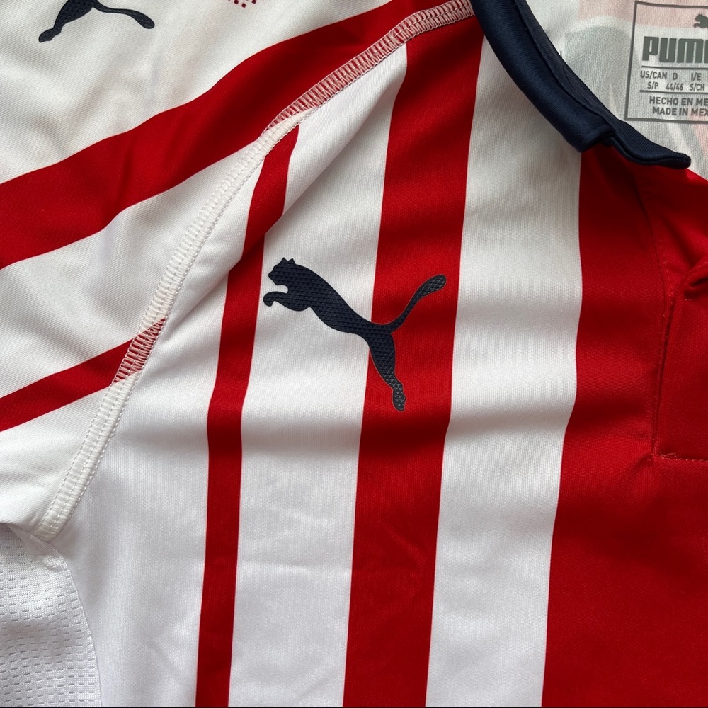 PUMA CHIVAS HOME SHIRT MENS FUTBOL SOCCER JERSEY GUADALAJARA SIZE SMALL RED WHIT - Picture 4 of 10